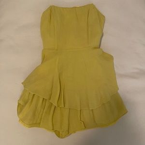 Flirty Yellow Romper